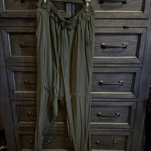 Olive Green Relaxed Fit Joggers